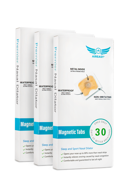 Plasturi magnetici pe nas